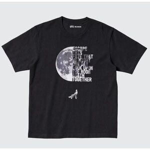 Uniqlo x Final Fantasy 16 FFXVI Graphic Moon T-shirt in Black Size S